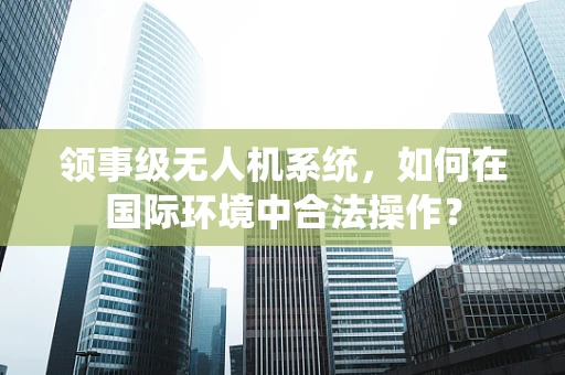 领事级无人机系统，如何在国际环境中合法操作？