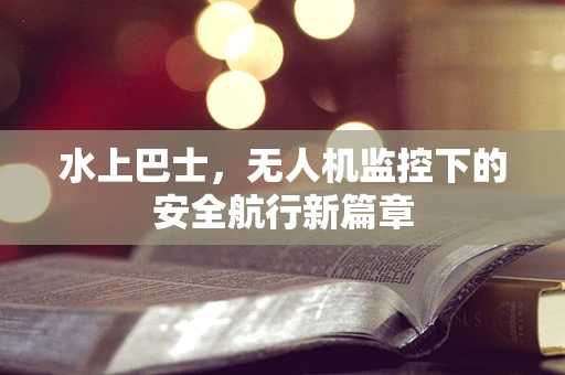 水上巴士，无人机监控下的安全航行新篇章