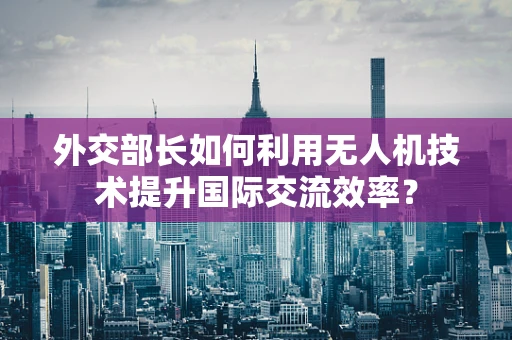 外交部长如何利用无人机技术提升国际交流效率？