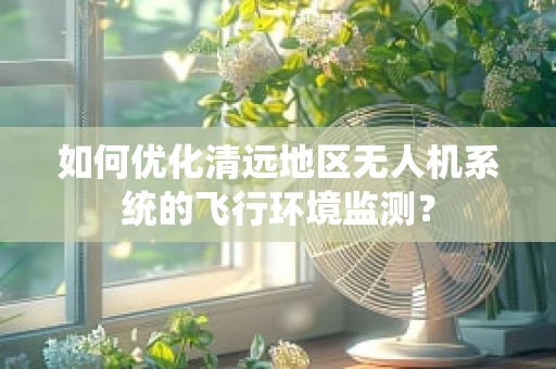 如何优化清远地区无人机系统的飞行环境监测？