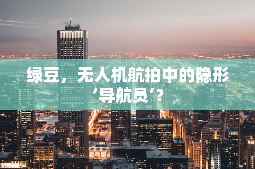 绿豆，无人机航拍中的隐形‘导航员’？