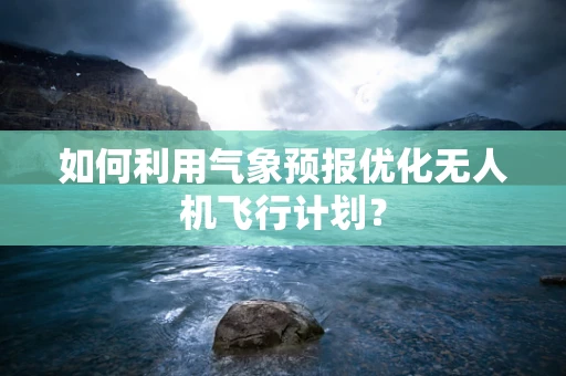 如何利用气象预报优化无人机飞行计划？