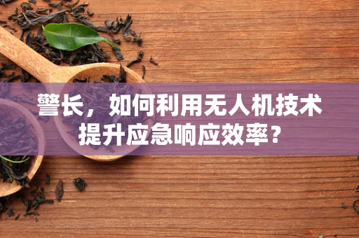 警长，如何利用无人机技术提升应急响应效率？