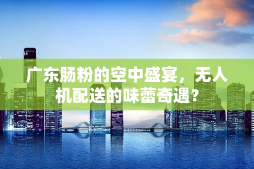 广东肠粉的空中盛宴，无人机配送的味蕾奇遇？