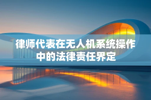 律师代表在无人机系统操作中的法律责任界定