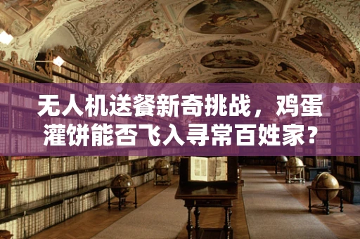 无人机送餐新奇挑战，鸡蛋灌饼能否飞入寻常百姓家？