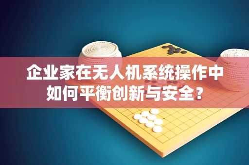 企业家在无人机系统操作中如何平衡创新与安全？