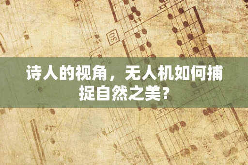 诗人的视角，无人机如何捕捉自然之美？