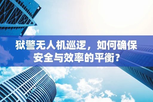 狱警无人机巡逻，如何确保安全与效率的平衡？