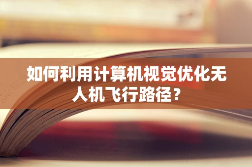 如何利用计算机视觉优化无人机飞行路径？
