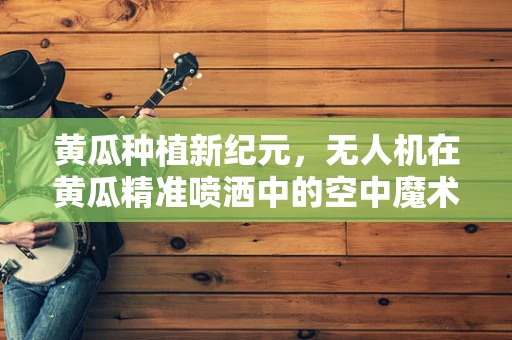 黄瓜种植新纪元，无人机在黄瓜精准喷洒中的空中魔术