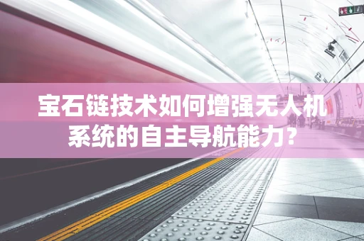 宝石链技术如何增强无人机系统的自主导航能力？