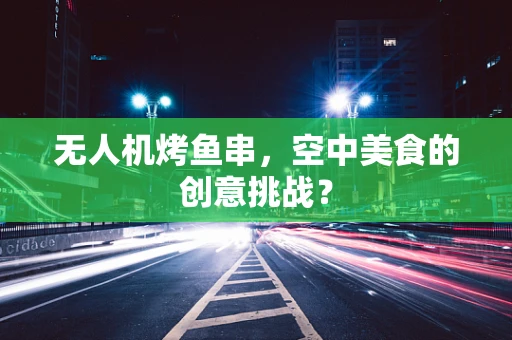 无人机烤鱼串，空中美食的创意挑战？