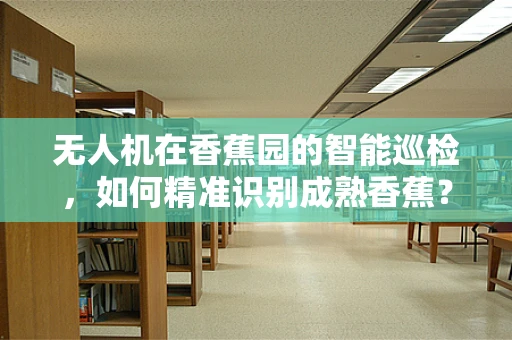 无人机在香蕉园的智能巡检，如何精准识别成熟香蕉？