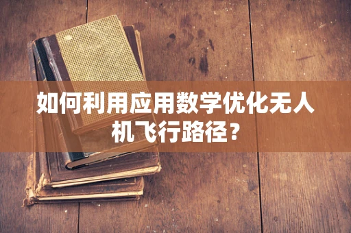 如何利用应用数学优化无人机飞行路径？