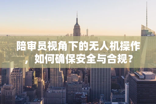 陪审员视角下的无人机操作，如何确保安全与合规？