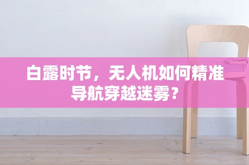 白露时节，无人机如何精准导航穿越迷雾？
