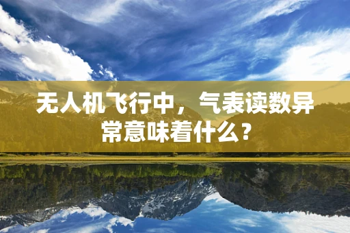 无人机飞行中，气表读数异常意味着什么？