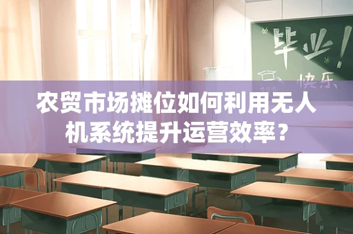 农贸市场摊位如何利用无人机系统提升运营效率？