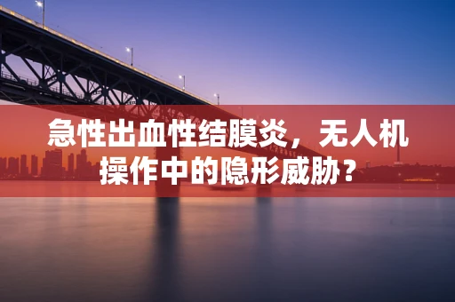 急性出血性结膜炎，无人机操作中的隐形威胁？