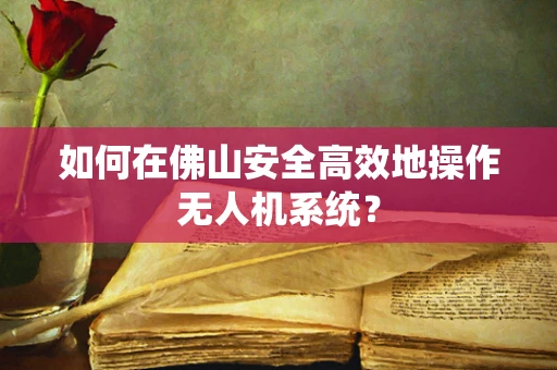 如何在佛山安全高效地操作无人机系统？