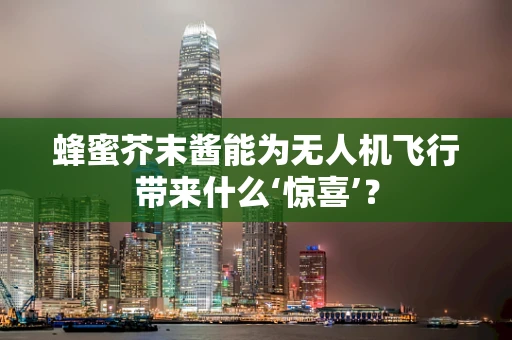 蜂蜜芥末酱能为无人机飞行带来什么‘惊喜’？