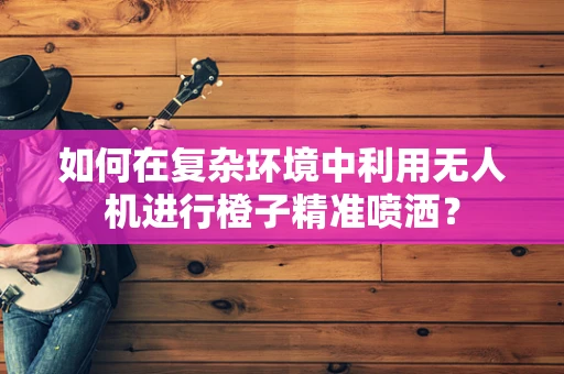 如何在复杂环境中利用无人机进行橙子精准喷洒？