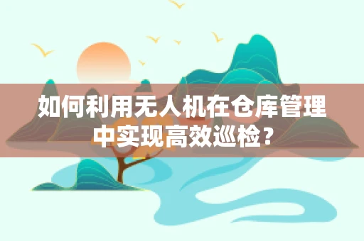 如何利用无人机在仓库管理中实现高效巡检？