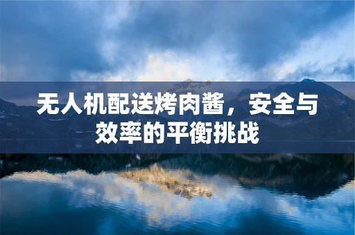 无人机配送烤肉酱，安全与效率的平衡挑战