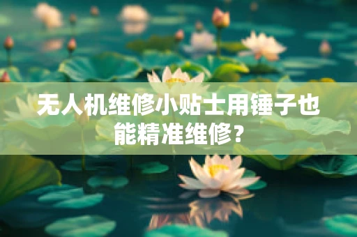 无人机维修小贴士用锤子也能精准维修？