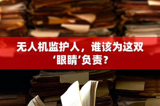 无人机监护人，谁该为这双‘眼睛’负责？
