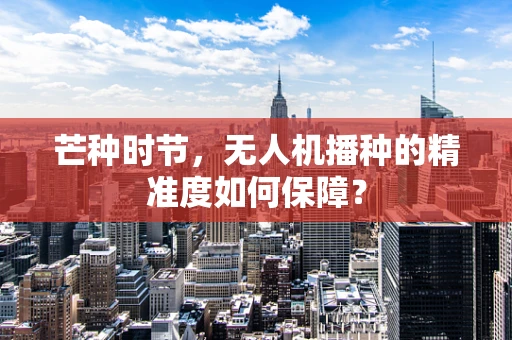 芒种时节，无人机播种的精准度如何保障？
