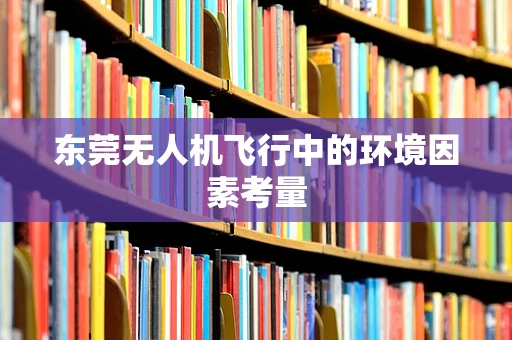 东莞无人机飞行中的环境因素考量