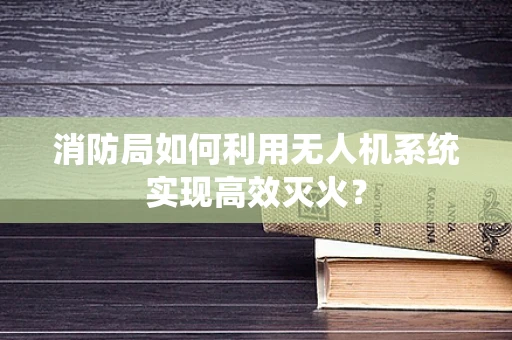消防局如何利用无人机系统实现高效灭火？