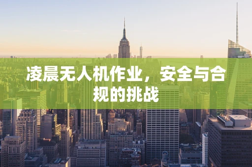 凌晨无人机作业，安全与合规的挑战