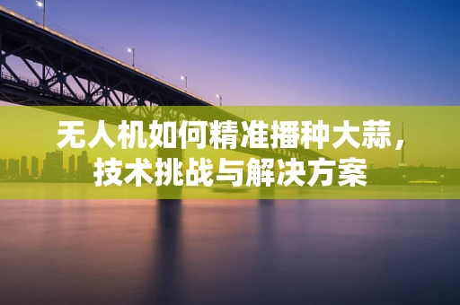 无人机如何精准播种大蒜，技术挑战与解决方案