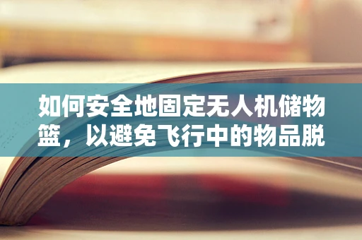 如何安全地固定无人机储物篮，以避免飞行中的物品脱落？