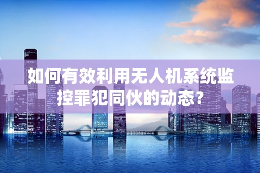 如何有效利用无人机系统监控罪犯同伙的动态？