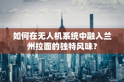 如何在无人机系统中融入兰州拉面的独特风味？