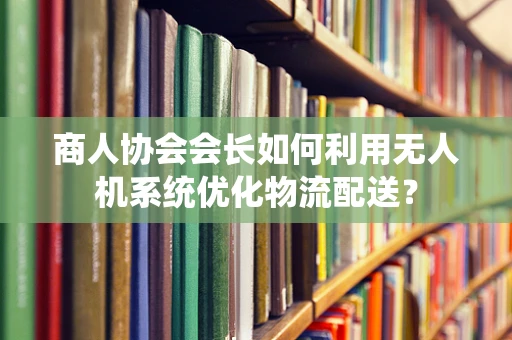 商人协会会长如何利用无人机系统优化物流配送？