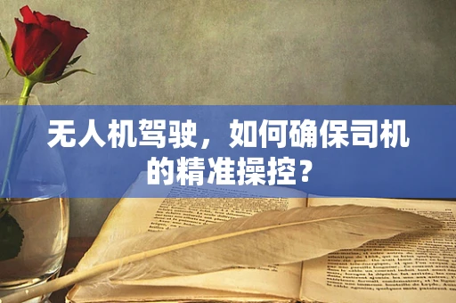无人机驾驶，如何确保司机的精准操控？