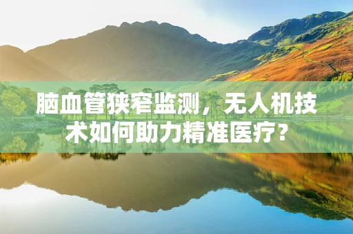 脑血管狭窄监测，无人机技术如何助力精准医疗？