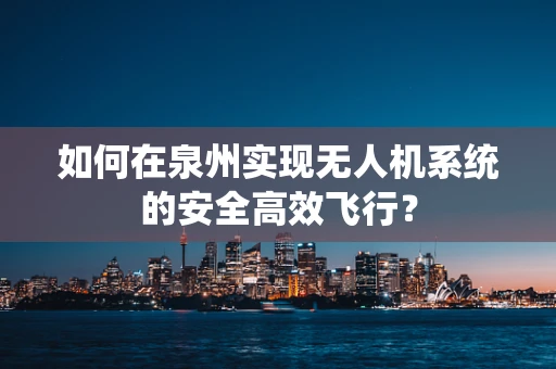 如何在泉州实现无人机系统的安全高效飞行？