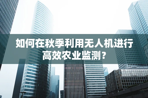 如何在秋季利用无人机进行高效农业监测？