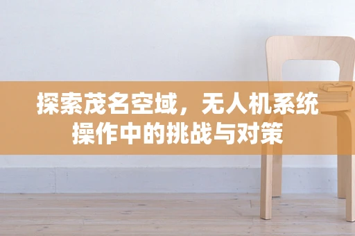 探索茂名空域，无人机系统操作中的挑战与对策