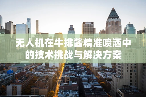 无人机在牛排酱精准喷洒中的技术挑战与解决方案
