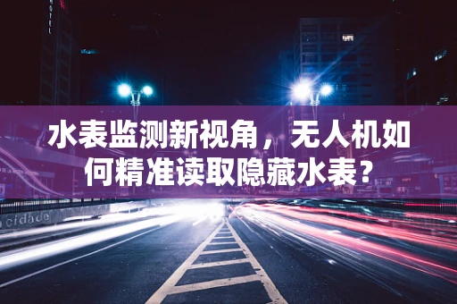 水表监测新视角，无人机如何精准读取隐藏水表？
