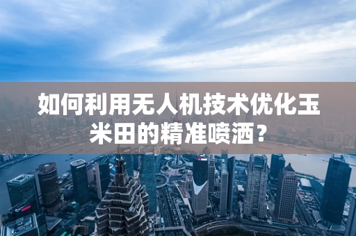 如何利用无人机技术优化玉米田的精准喷洒？