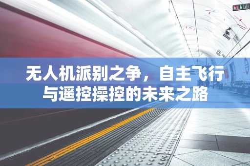 无人机派别之争，自主飞行与遥控操控的未来之路