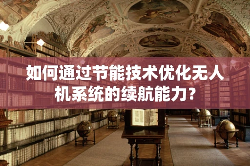 如何通过节能技术优化无人机系统的续航能力？